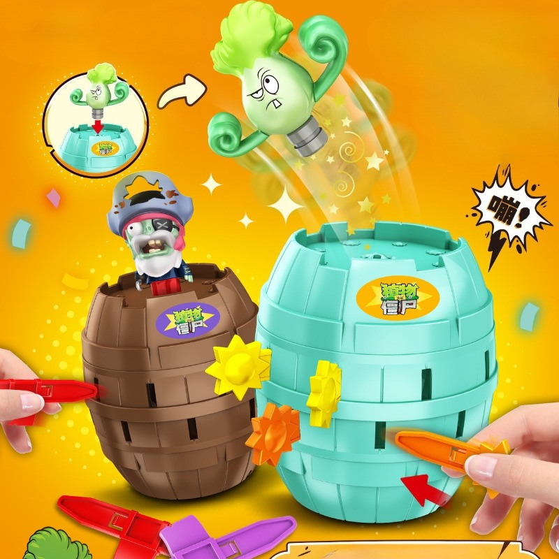Plant Parent Vs Plantin - Brandneues Plants Vs. Zombies Piratenfass-Scherzartikel Stressabbau-Spielzeug