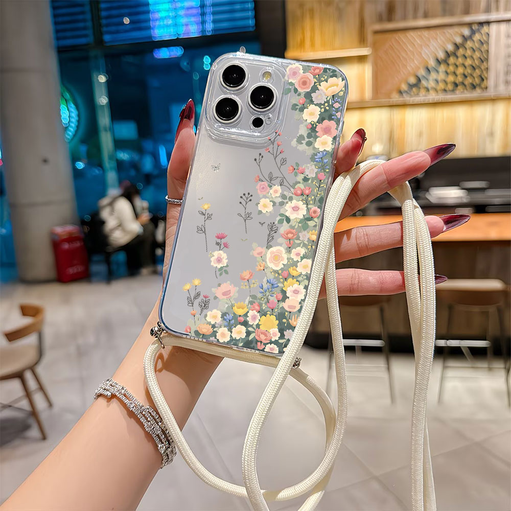 Plants X - Crossbody-Lanyard-Handyhülle für iPhone 17 16 15
