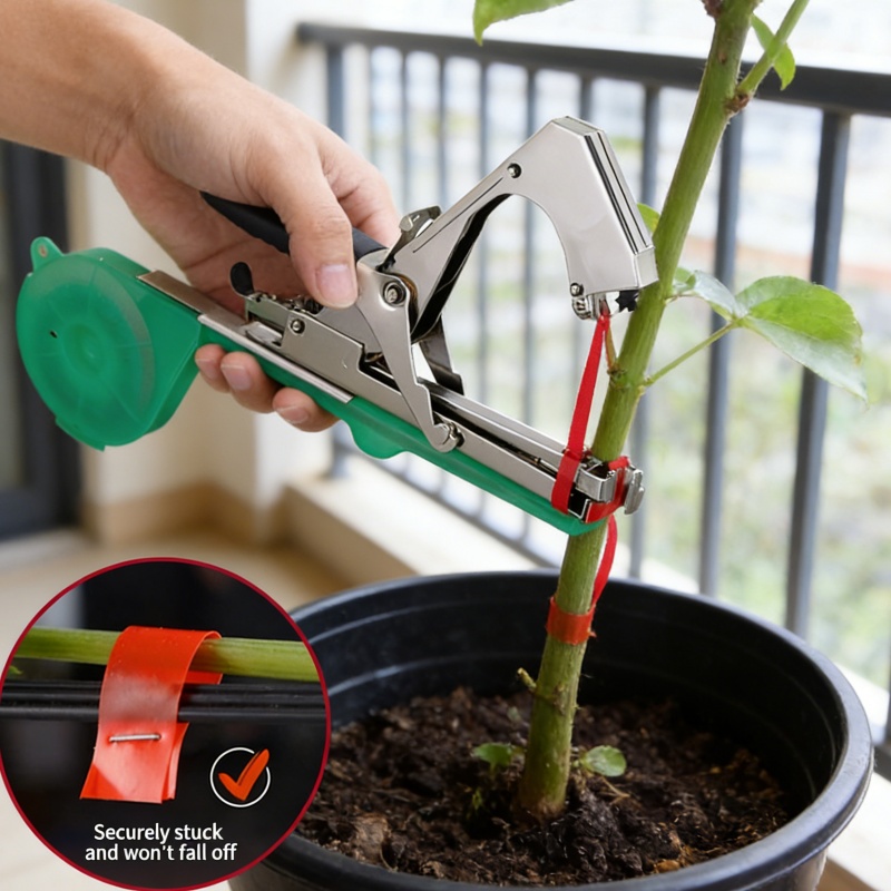 Plant Parent Kit - Gartenpflanzen-Bindemaschine: Handgeführter Tapener für Gemüse, Set