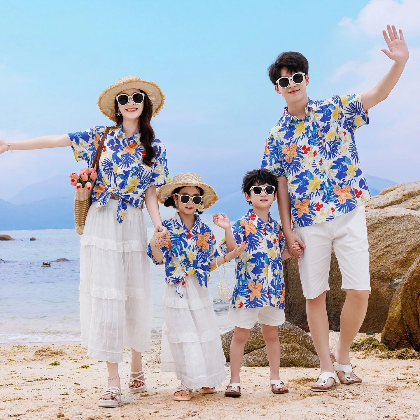 Plant Parent Shirt - Urlaubs-Familien-Partnerlook-Sets: Mutter-Tochter-Shirts und -Röcke, Lässige Vater-Sohn-Tops