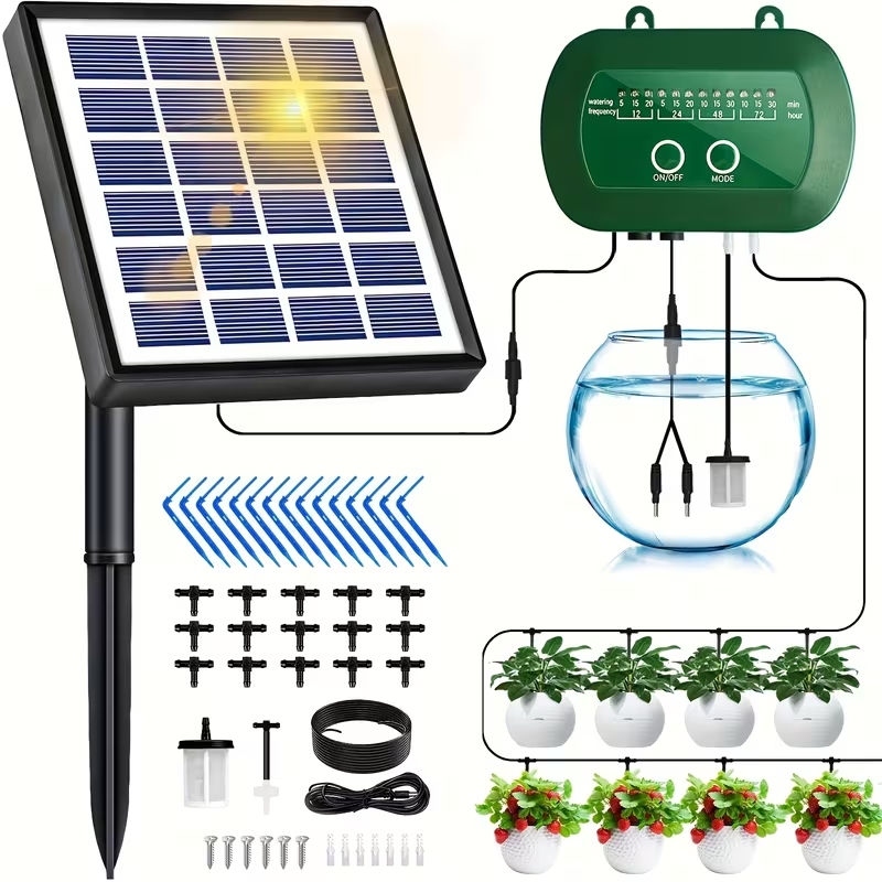 Plant Parent Kit - Solarbetriebenes Automatisches Bewässerungsset für den Garten,
