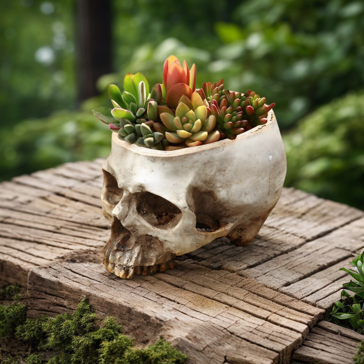 1 Stück, Kreativer Totenkopf-B – Snake Plant Ceramic Bewertung und Preis